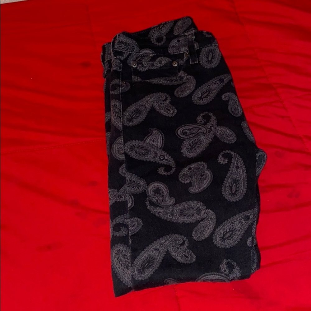 Levis Paisley Pattern Jeans